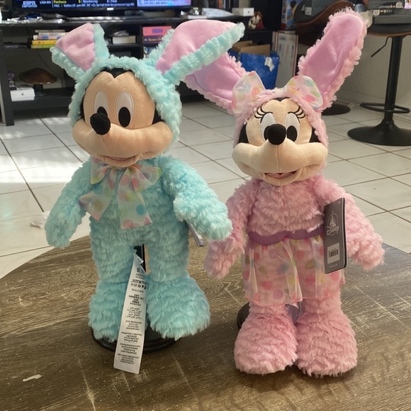 Disney Mickey & Minnie Mouse Bunny 2022 Stuffed Animal Plush 19" Toy Doll NWT - Picture 3 of 7